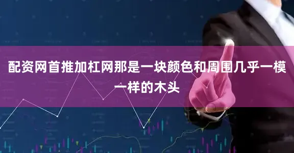 配资网首推加杠网那是一块颜色和周围几乎一模一样的木头